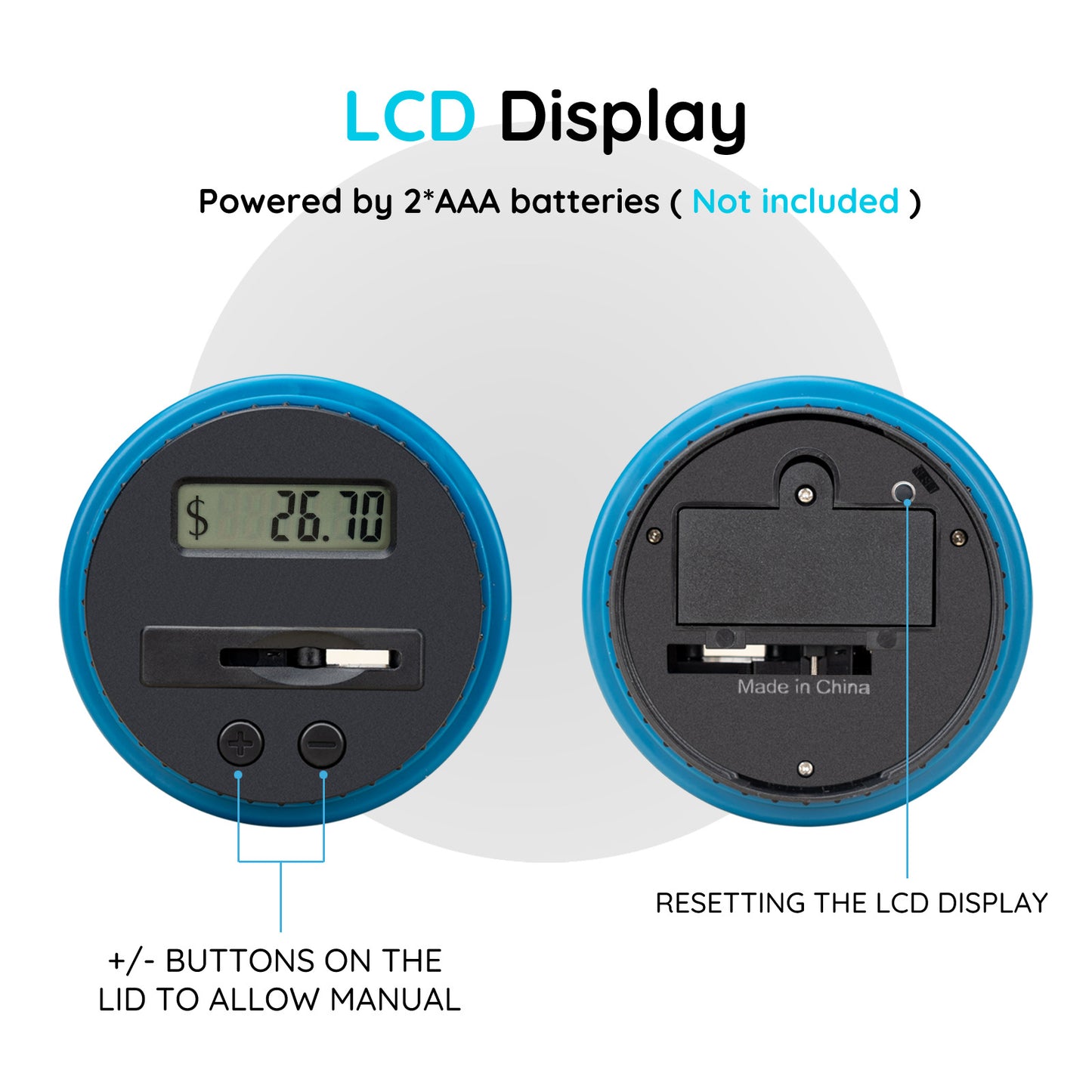 SGD Electronics Coins Deposit Piggy Bank Digital LCD Coins Counting Jar Singapore Dollar Money Box