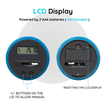 SGD Electronics Coins Deposit Piggy Bank Digital LCD Coins Counting Jar Singapore Dollar Money Box