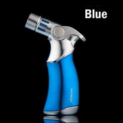 Quad 4 Jet Flame Torch Lighter Adjustable BlowTorch Nozzles Blow Torch Gas Straight Ignition Refillable Butane Windproof