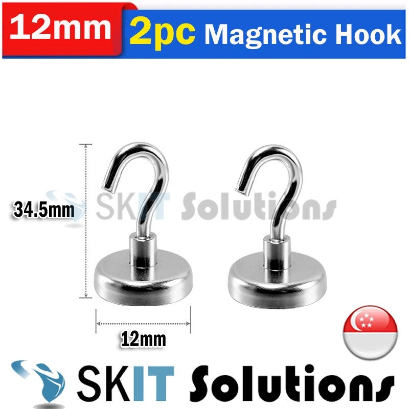 2pc Strong Magnetic Hooks Magnet Holder Wall Hanging Hanger Magnetic Organizer Organiser Hook Home Kitchen Metal Surface