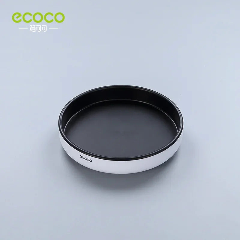 Ecoco 360 Rotating Tray Spice Rack Kitchen Organizer Turntable Seasoning Storage Shelf Lazy Susan