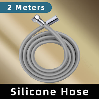 1.5M 2M Flexible Hose Bathroom Toilet Silicone Handheld Showerhead Tube for Bidet Spray Shower Head
