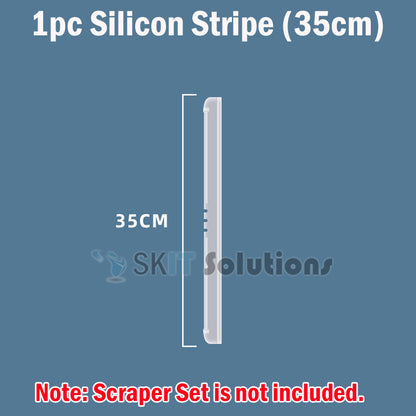 35cm/50cm Silicone Scraper Broom Wiper Extendable Rotatable Floor Glass Window Cleaning Tool Bathroom Mop