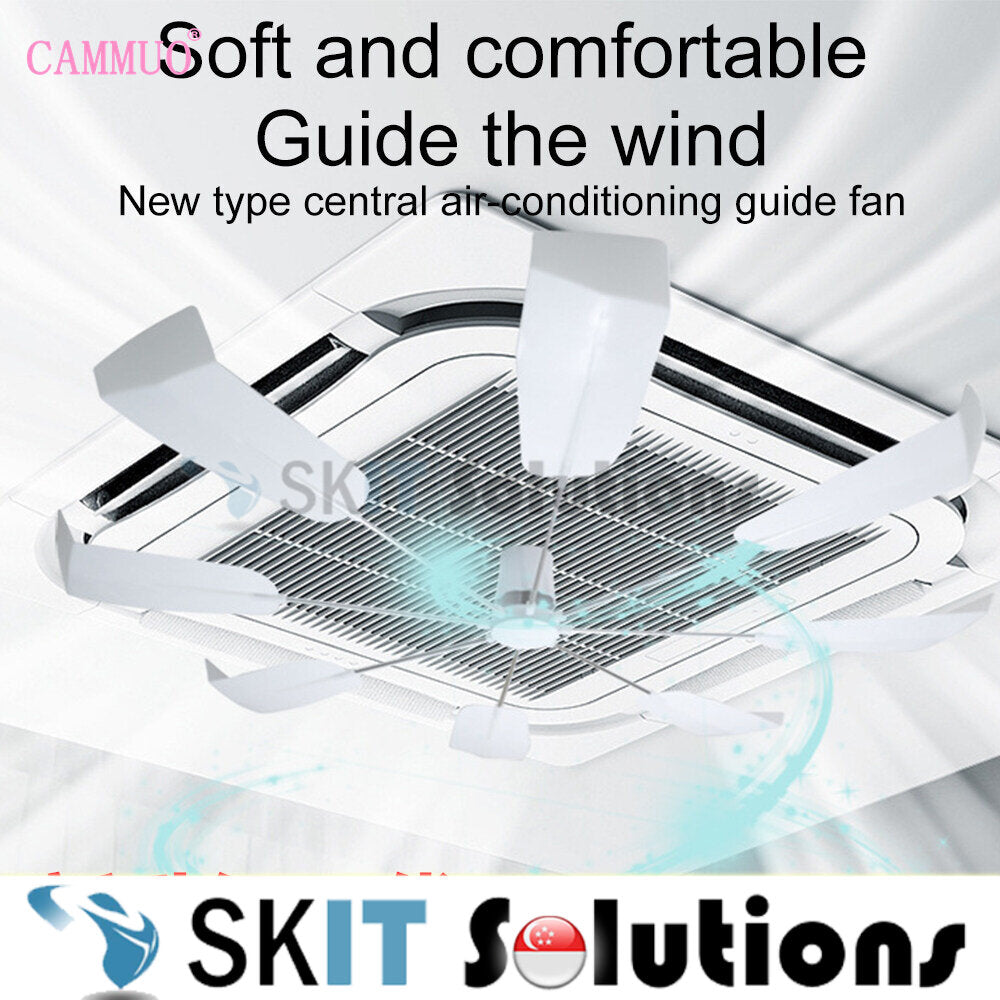 Air Conditioning Wind Deflector Anti Direct Blowing Ceiling Central Cassette Vent Aircon Guide Fan