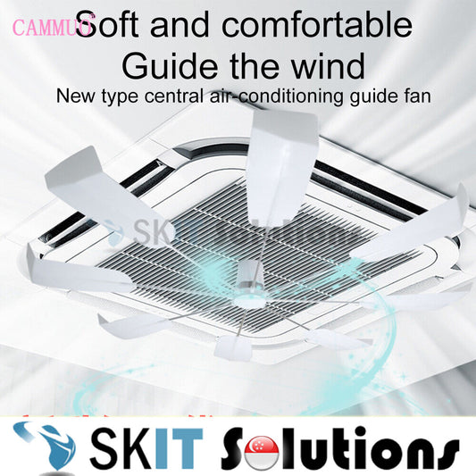 Air Conditioning Wind Deflector Anti Direct Blowing Ceiling Central Cassette Vent Aircon Guide Fan