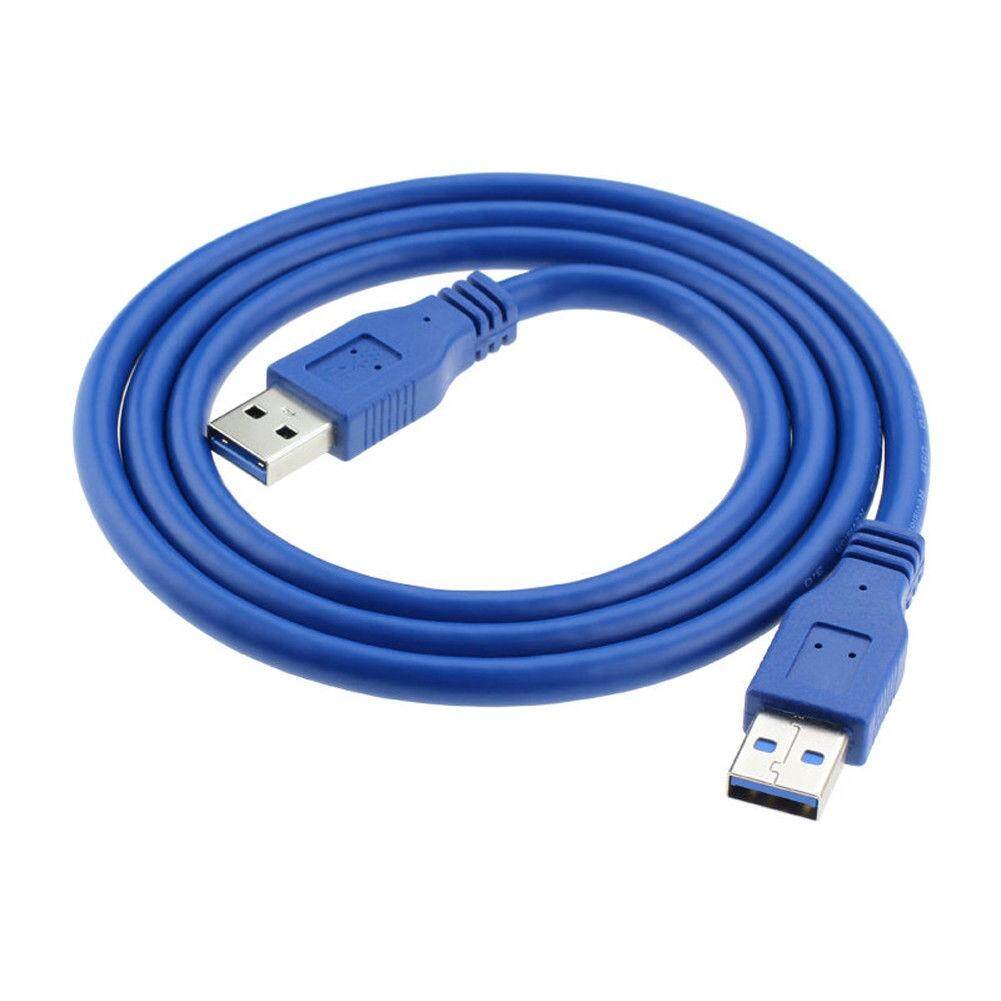 USB 3.0 Type A Male to Type A Male Extension Data Sync Cord Cable Blue For Radiator Hard Disk USB3.0 AM TO AM Data Cable