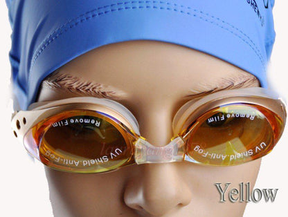 Adult Kid Swimming Goggles Anti Fog UV Protection Leakproof Power 0 Normal Vision Pool Swim Glasses