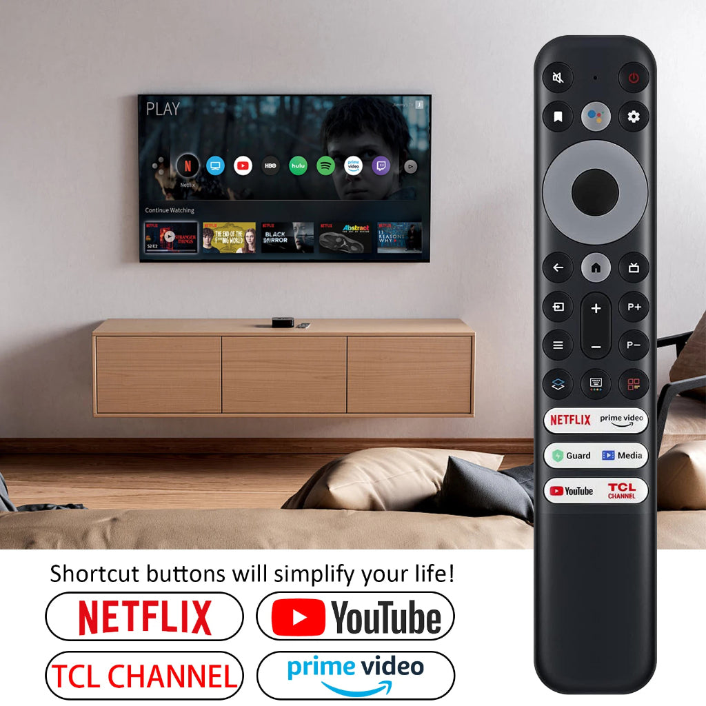 RC902V FMR1 Voice Replacement Remote Control Controller for TCL Smart TV Compatible FMR4 FMR5 FMR7 FMR9