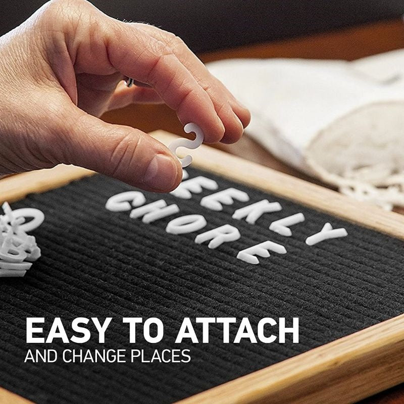 Felt Letter Board Kit Wooden Frame Alphabet Message Sign Table Display Birthday Party Gift Stand