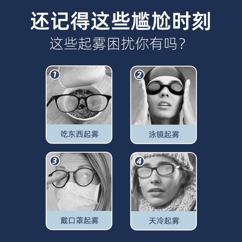 30ml Glasses Anti Fog Spray Lens Cleaner Anti Mist Spectacle Goggles Helmet Visor HD Clear Vision