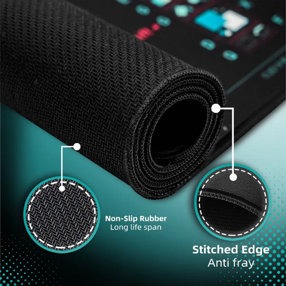 Gaming Mouse Pad XXL Keyboard Shortcuts Desk Mat 800x300mm 900x400mm Large Extended Office Mousepad