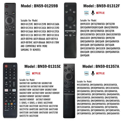Universal Replacement Samsung Smart TV Remote Control w/ Voice BN59-01259B 01385A 01432A RM-D1078 G2500 V1 V5