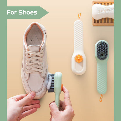 Laundry Clothes Cleaning Brush Refillable Liquid Detergent Soap Soft Bristles Household Clean Shoe