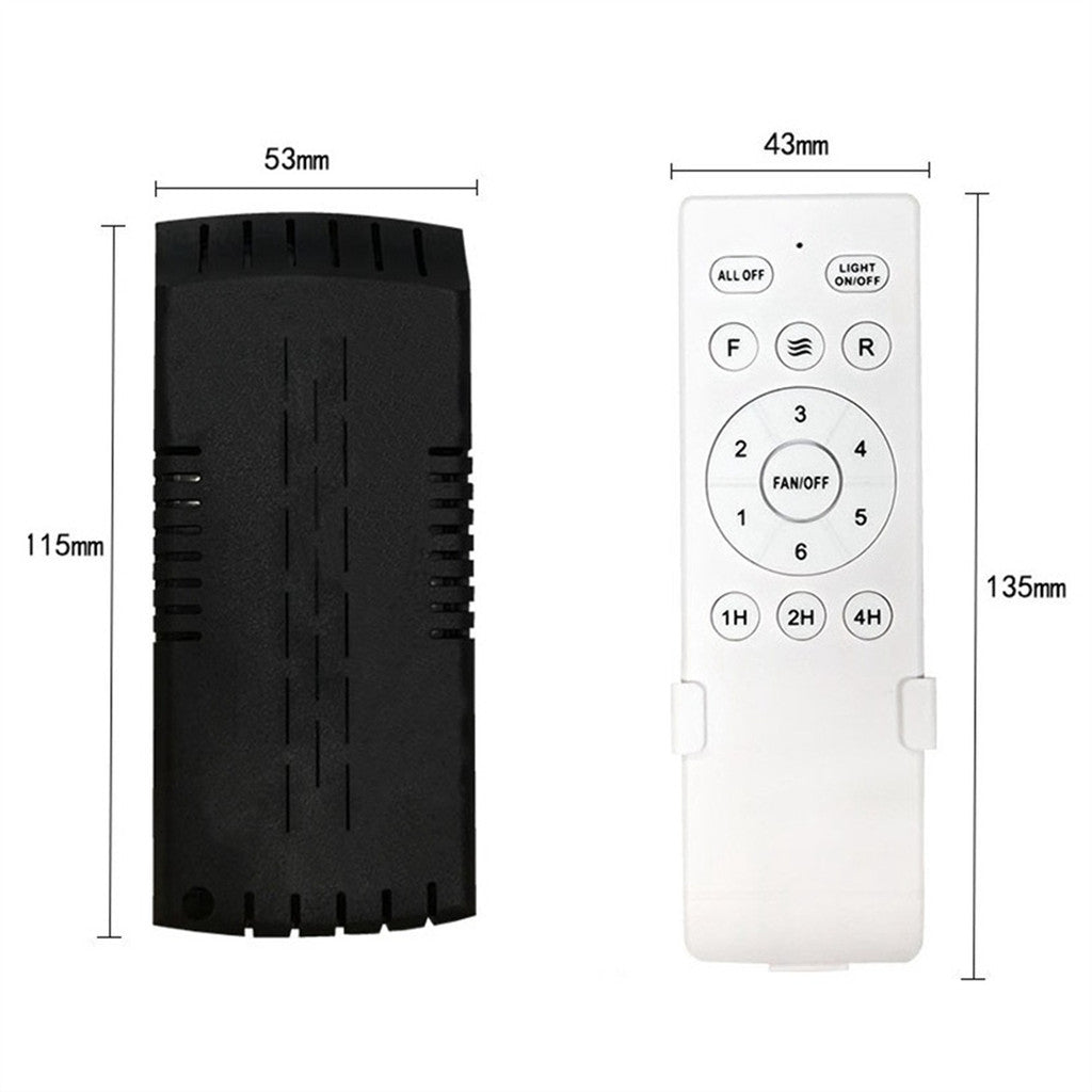Smart Universal Ceiling DC Fan Lamp Remote Control Kit Receiver 6 Speed Timing Wireless Controller