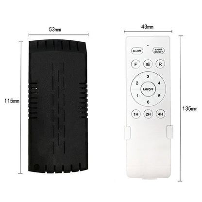 Smart Universal Ceiling DC Fan Lamp Remote Control Kit Receiver 6 Speed Timing Wireless Controller