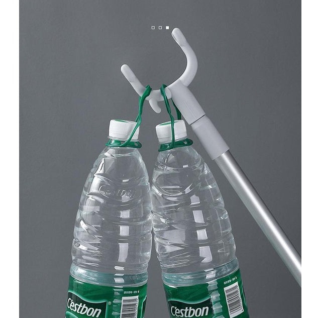 77-130cm Upgraded Extendable Aluminium Laundry Hanger Stick Telescopic Clothes Drying Rod Garment