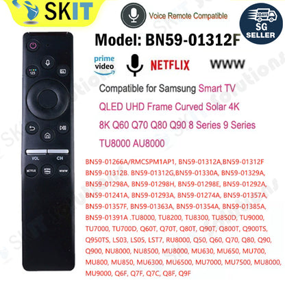BN59-01312F for SAMSUNG LCD LED SMART TV Remote Control w/ Voice BN5901312F RMCSPR1BP1 QA55Q60RAW