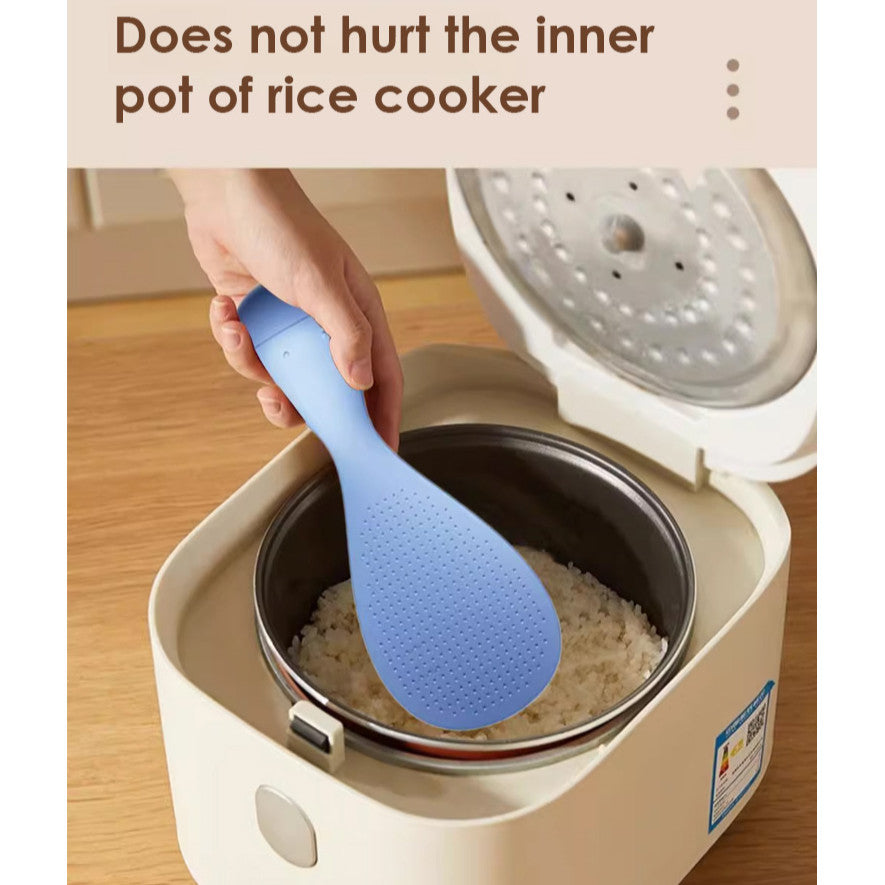 Tumbler Non-Stick Rice Spoon Standable Anti-Scald Non-Slip Easy Clean Kitchen Serving Scoop Shovel