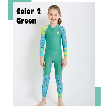 KIDS Swimsuit ★ LS-18822 Long Sleeve Swimming Costume Wear Suit★ Swim Clothes Boy and Girl