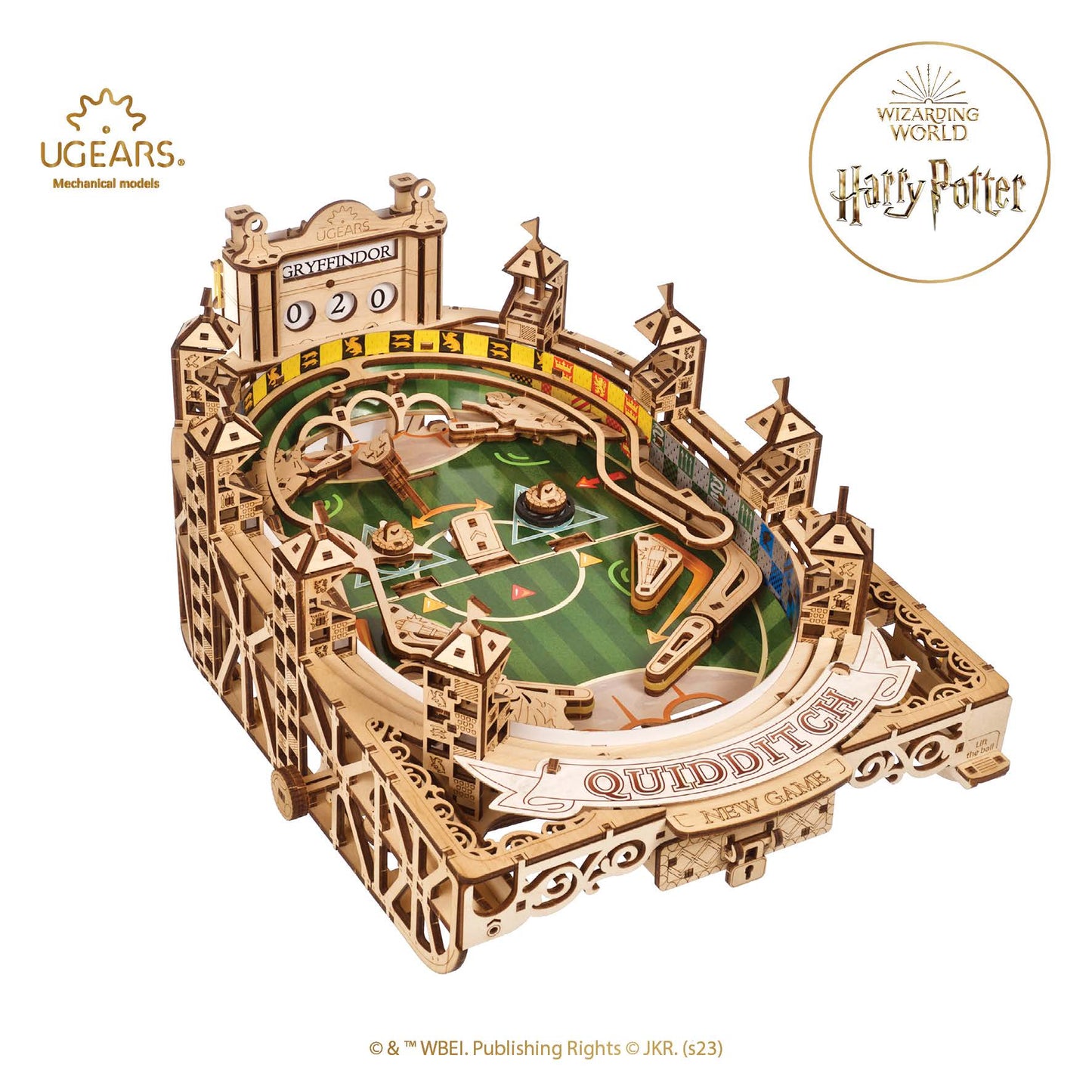 UGEARS Harry Potter Quidditch Pinball Machine 3D Puzzle