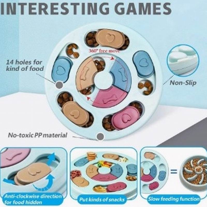 Interactive Pet Puzzle Feeder Toy for Dogs & Cats