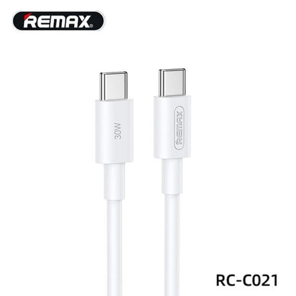 1M/2M Remax RC-C021 30W Super Fast Charging Cable PD Type C To Type C Data Sync C to C Cable Charger