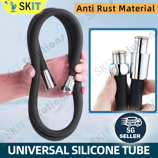 1.5M 2M Flexible Hose Bathroom Toilet Silicone Handheld Showerhead Tube for Bidet Spray Shower Head