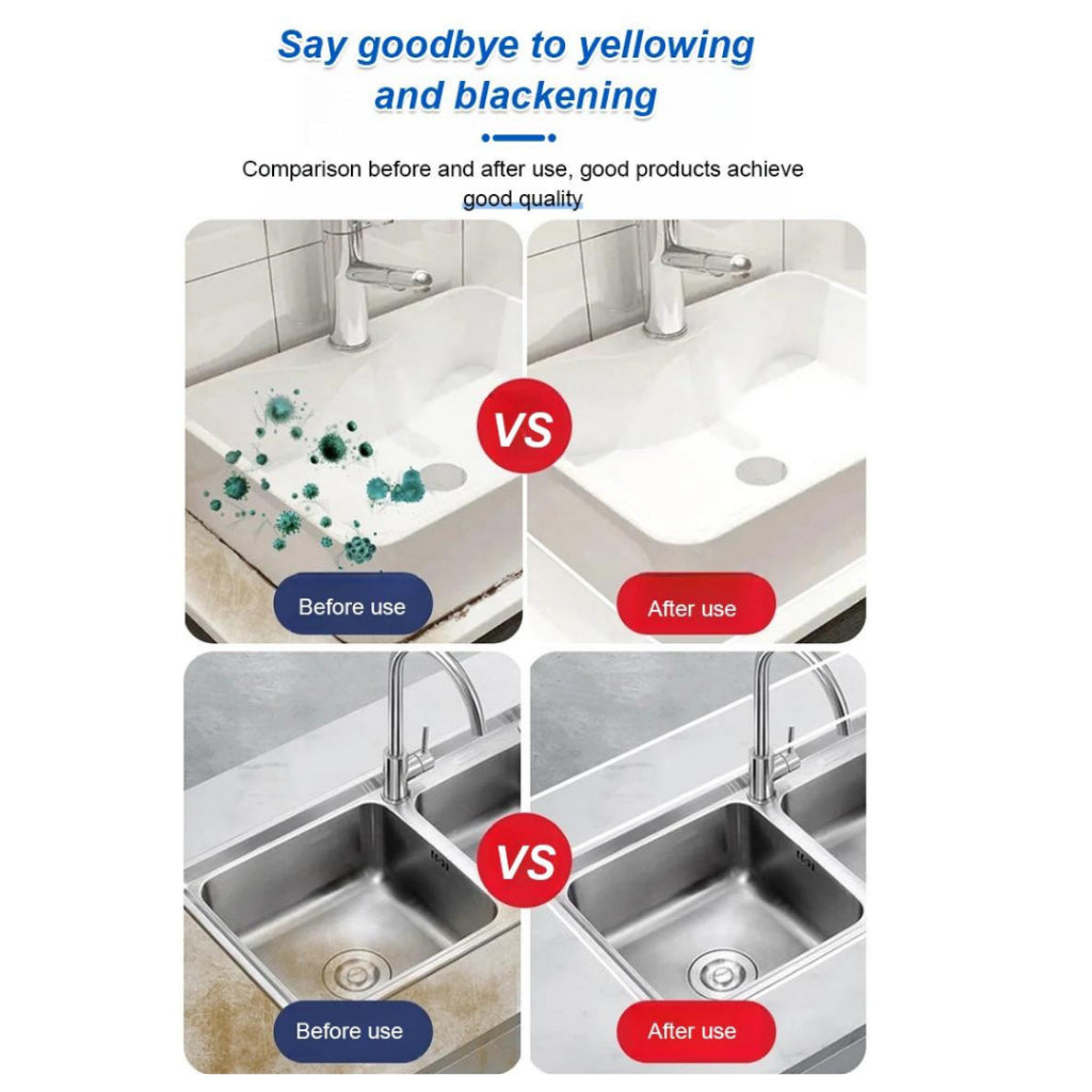 150ML Silicone Sealant FREE 10 Gifts Tile Grout Repair Kit Waterproof Anti Fungal Mould Proof White
