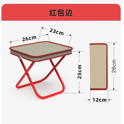Foldable Camping Stool with Carry Bag Travel Outdoor Portable Folding Chair Lightweight Compact Seat