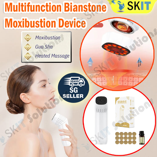 Portable Heated Moxibustion Massage Device Scraping Bianstone Gua Sha Cupping Body Tool Moxa Stick