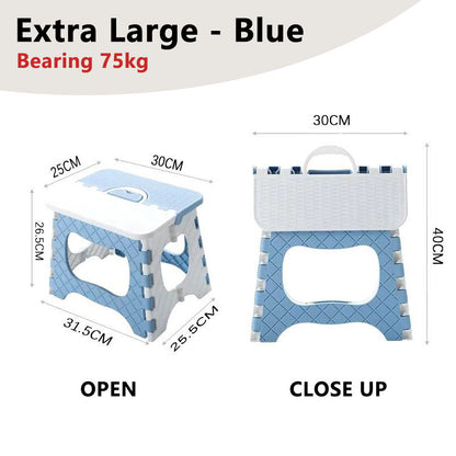Foldable Portable Stool Chair Outdoor Camping Fishing Lightweight Stackable Seat for Kids Adults