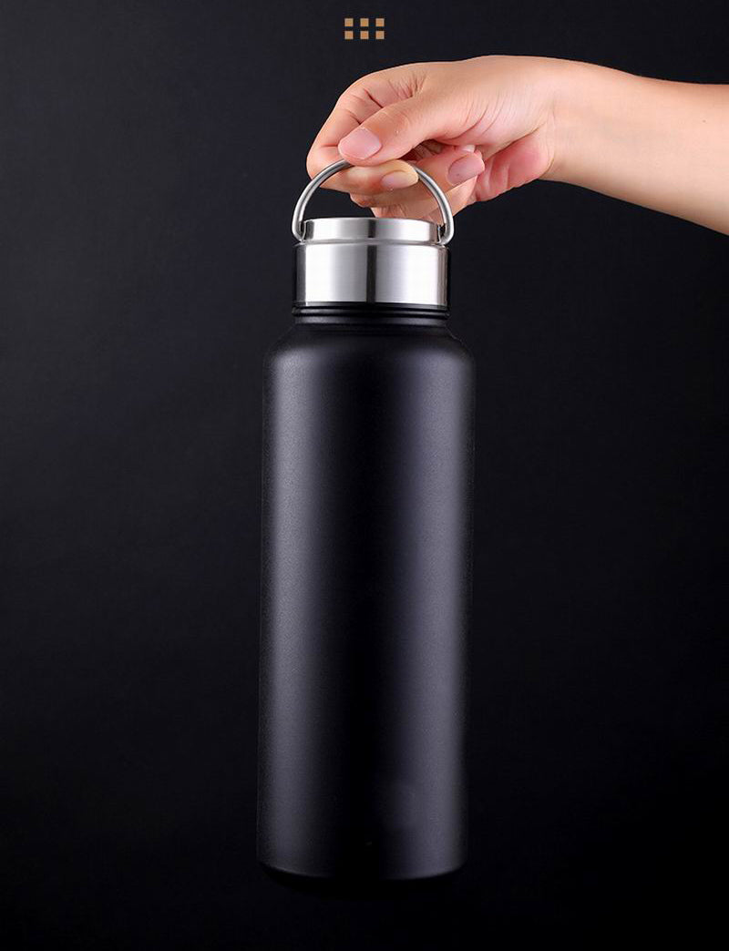 550ml/800ml Black Stainless Steel Double Wall Vacuum Insulated