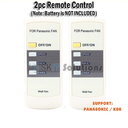 Replacement Remote Control for Panasonic KDK Wall Fan Ceiling Fan Living Fan OEM Wireless Controller
