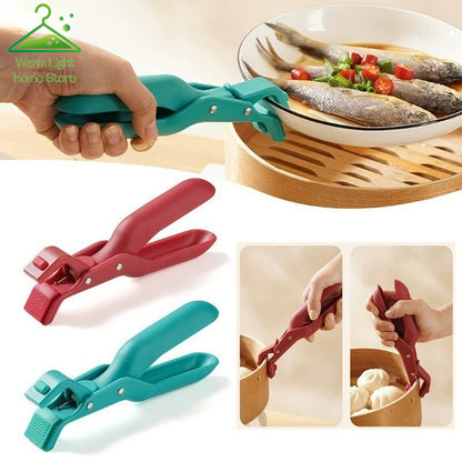 Anti-Scalding Clip Non-Slip Hot Plate Gripper Kitchen Bowl Clamp Heat Resistant Durable Silicone Tong