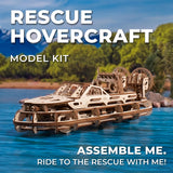 Ugears Rescue Hovercraft 3D Mechanical Model Wooden Puzzle DIY Kits