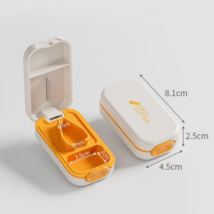 Adjustable Pill Cutter Splitter Crusher with Storage Box Medicine Tablet Easy Divider Organizer Case