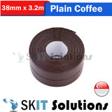 PVC Waterproof Self-Adhesive Sealing Wonder Tape Strip for Bathroom Bathtub Toilet Washing Basin Wall Kitchen Sink Stove Edge Countertop Floor Caulk