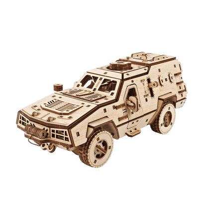 Ugears Dozor-B Combat Vehicle ★Mechanical 3D Puzzle Kit Model Toys Gift Present Birthday Xmas Christmas Kids Adults