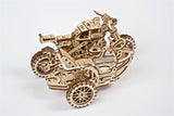 Ugears Scrambler Ugr-10 Motor Bike With Sidecar ★Mechanical 3D Puzzle Kit Model Toys Gift Present Birthday Xmas Christmas Kids Adults