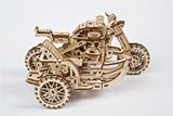 Ugears Scrambler Ugr-10 Motor Bike With Sidecar ★Mechanical 3D Puzzle Kit Model Toys Gift Present Birthday Xmas Christmas Kids Adults