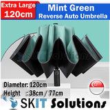 Super Large Automatic Reverse Folding Umbrella Inverted Fold Windproof Auto Open Close Anti UV Coating Lightweight