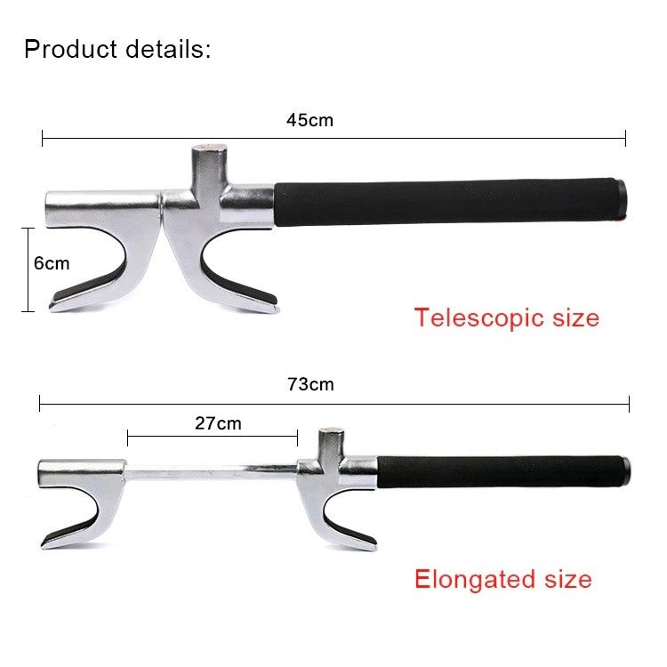 U-Type Universal Car Steering Wheel Lock Clamp High Security Anti Theft Thief Steal Vehicles Hammer