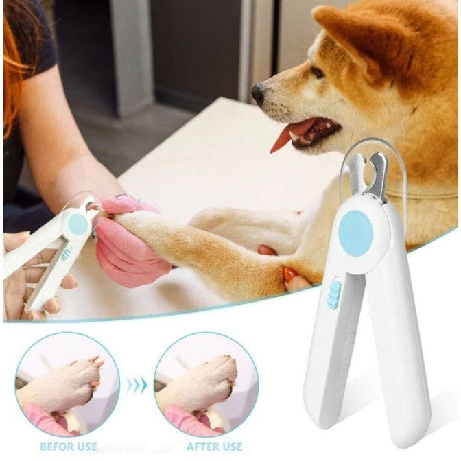 LED Pet Nail Clipper with Built-In Nail File for Cats & Dogs