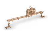 Ugears Tram On Rails ★Mechanical 3D Puzzle Kit Model Toys Gift Present Birthday Xmas Christmas Kids Adults