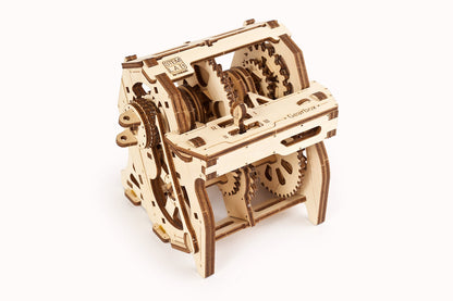 Ugears Stem Lab Gearbox ★Mechanical 3D Puzzle Kit Model Toys Gift Present Birthday Xmas Christmas Kids Adults