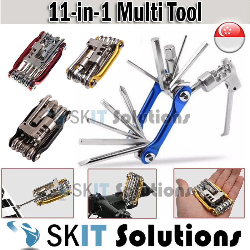 11in1 Bike Repair Multi Tools Kits Pocket Allen Key Hex Socket Set Bicycle Phillips Screwdriver