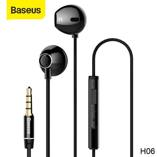 Baseus Encok H06 Wired 3.5mm In-Ear Earphone Earpiece Headset Headphone with Volume Control Microphone