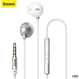 Baseus Encok H06 Wired 3.5mm In-Ear Earphone Earpiece Headset Headphone with Volume Control Microphone
