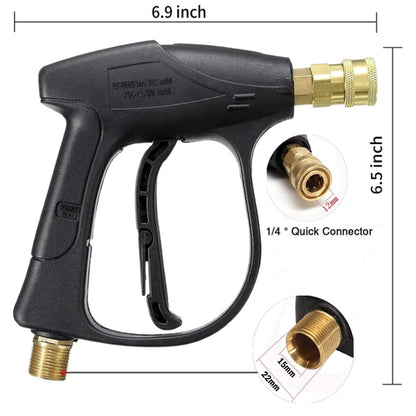 High Pressure Washer Gun Set Kit Spray Jet with 5 Spray Nozzles Tips Handheld Car Foam Wash Cleaning Washing Sprayer