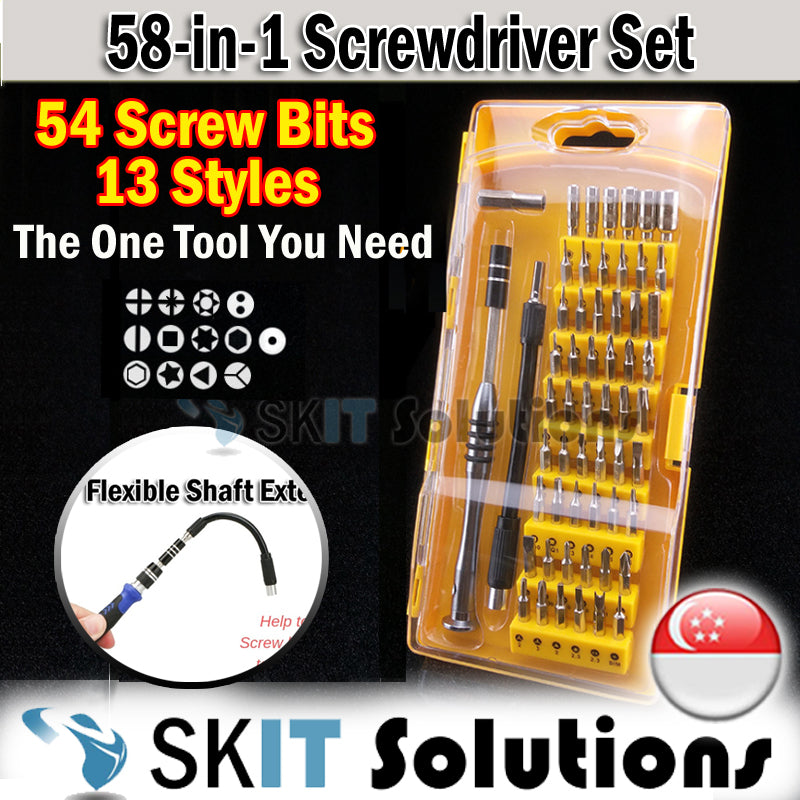 58 in 1 Precision Screwdriver Set Magnetic Bit Head Screw Driver Tool Box Repair Phone Laptop Camera
